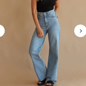 Levi’s wide leg ribcage jeans